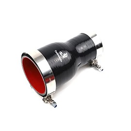 TMKOOL Universal TMKOOL 6" Length High Performance Straight Reducer 2"-3" ID Silicone Hose Coupler With T Bolt Clamp Air Intake/Turbo/Intercooler (Black, 2"-3")