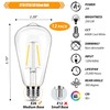 winsaLED 4000K Cool White LED Edison Bulbs 25W Equivalent, Low