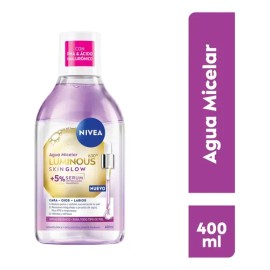 Agua Micelar Desmaquilla Nivea Luminous 630 Skin Glow 400ml                                                                                           