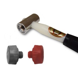 Thor 712 Nylon Faced Window Glazing Hammer/Mallet with Medium Red & Soft Grey Head