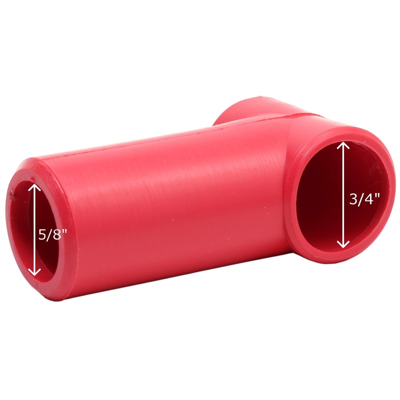 Fastronix 3/8" Stud Terminal Covers (Red) Bulk 50 pack