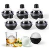 6PCS Moldes De Silicona Para Hielo, Moldes Esféricos Para Hielo