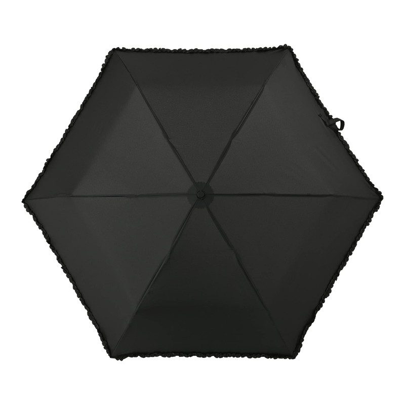 Nifty Colors 1540BK Folding Umbrella, Ruffle Carbon Lightweight Mini 55