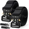 DOOPAI Tactical Belt for Men, 2 Pack Military Nylon Web
