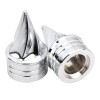 Unbranded Chrome Front Axle Nut Covers For Harley Road King
