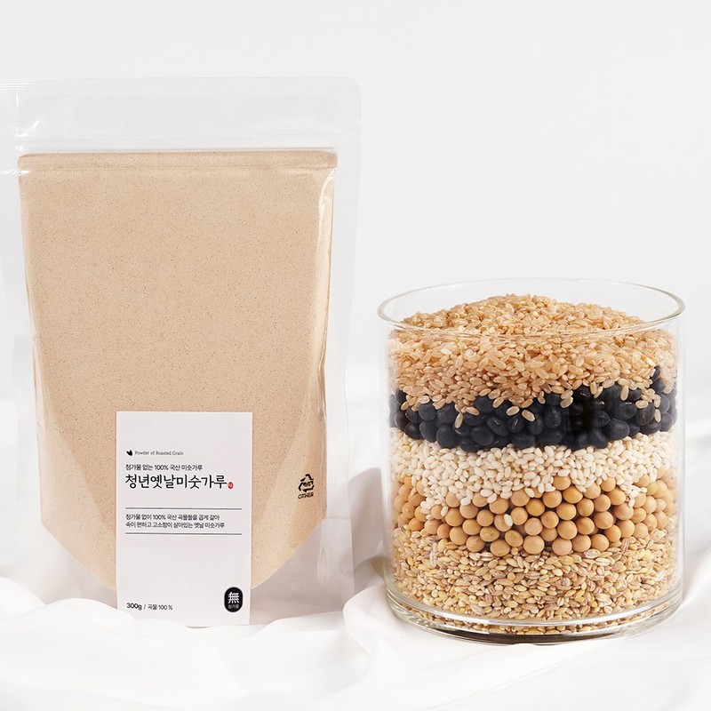 청년선식 국산 황금비율 청년 옛날미숫가루, 500g, 4개 Youthful Traditional Mixture
