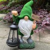 WNXURT Solar Garden Statue Lights Gnome Figurine with Solar Light