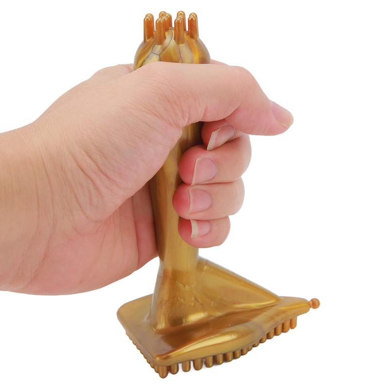Triangle Meridians Massage Brush Handheld Magnetic Meridians Brush Shaping Scrub