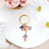 MUCOOS Independence Day Keychain, USA Flag Keychains, Gifts for Independence