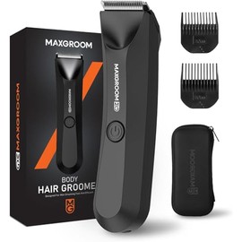 Depiladora Corporal Hombre con Luz LED, IPX7 Waterproof Rating | Rasuradoras para Hombre，Afeitadora Ligera para El Cuerpo y Las Zonas íntimas Masculinas