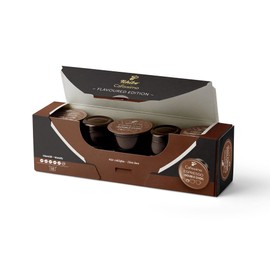 Tchibo Cafissimo Storage Box Flavoured Summer Edition Espresso Double Choc Coffee Capsules, 80 Pieces (8 x 10 Capsules), Sustainable & Fair Trade, Premium Quality