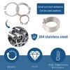 255PCS Metric 304 Stainless Steel C-Clips External Retaining Ring Assortment