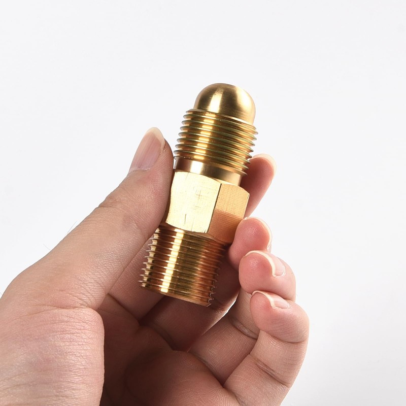 POWERTOOL CO2 Adapter 2PCS Cylinder Adaptor RH Thread Argon Adaptor