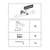 Gardinia Memhi Support Extendible for Diameter 16 mm Black Matt