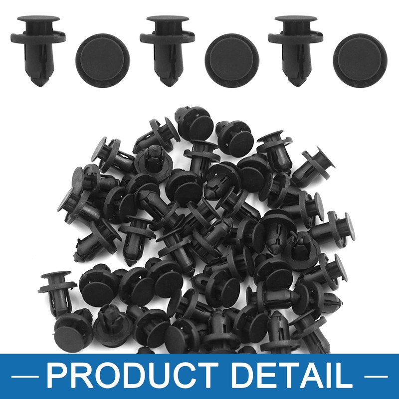 A ABSOPRO 50 Set Car Rivet Bumper Retainer Clip 8