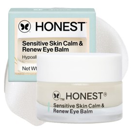 Honest Beauty Sensitive Skin Calm + Renew Eye Balm | Moisturizing + Firming | Hypoallergenic, Fragrance Free, Vegan | 0.5 oz