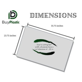 BuyPlastic L-043 Yellow Transparent Fluorescent Colored Acrylic Plexiglass Sheet, 1/8" Thick, Size 24" x 36", Plastic Plexi Glass for Crafts and More