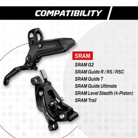 epic Disc Brake Pads for SRAM G2, Guide, Guide Ultimate & Level Stealth Brakes | Organic, Semi-Metallic, Sintered, Ceramic, E-Bike Options | Quiet, Durable, High-Performance | 2 Sets (Organic)