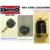 Knapheide 26100081, Replacement Lock & Key Kit for Rotary Latches,