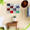 Wesiti Tie Box Organizer Wall Mounted Tie Rack with 16