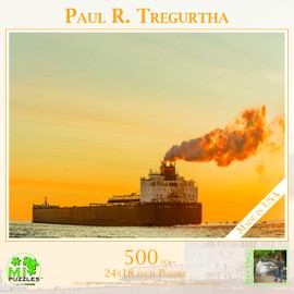 Paul R. Tregurtha - 500 Piece MI Puzzles Jigsaw Puzzle - 24" x 18" Interlocking - Made in USA