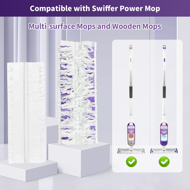 BYOFI 16 Pack Disposable Mopping Pads Refills for Swiffer PowerMop