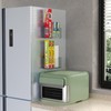 MaraFansie 2 Pack Plastic Lid Organizers Inside Cabinet for Kitchen