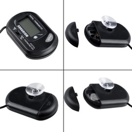 Bestgle Aquarium Box Thermometer, LCD Digital Water Thermometer, Aquarium Thermometer, Switch °C/°F Switch, Water Thermometer, Fishbowl, Aquarium Fish, Reptile Terrarium, Aquarium, Digital Aquarium