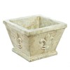 Solid Rock Stoneworks Fleur Planter- 10" Tall x 14" d- Buff