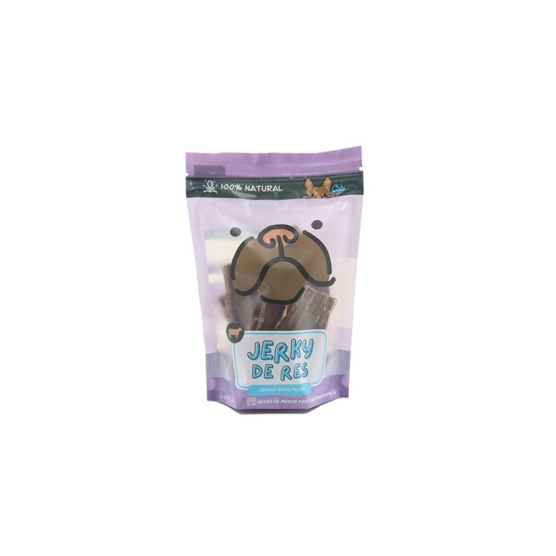 Jerky de Res Deshidratada 120 Gramos Premios para Perros