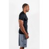 DEVOPS 3 Pack Men's Athletic Short Sleeve Compression Shirts (Medium,