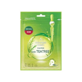 MEDIHEAL, Genuine Product, 3 Minute Sheet Mask, Carmide with TEATREE Face Mask, 7 Sheets (1 x 1)