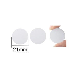 2 Sheets Total 108 Pieces Stickers Screw Hole Covers Stickers Self Adhesive Furniture Cabinet Screw Cap Covers Home Office Screw Holes Cover Caps Stickers for Furniture Screws, 21mm Diameter, White