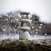 Small Side 2 Side Rock Cairn Sculpture Garden Decoration Zen