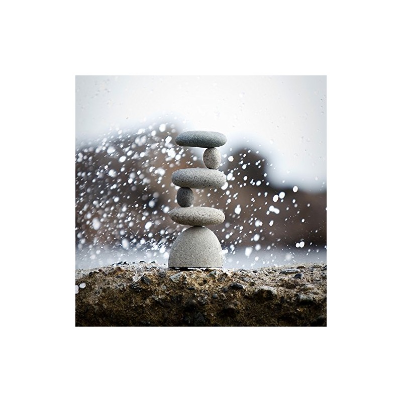 Small Side 2 Side Rock Cairn Sculpture Garden Decoration Zen