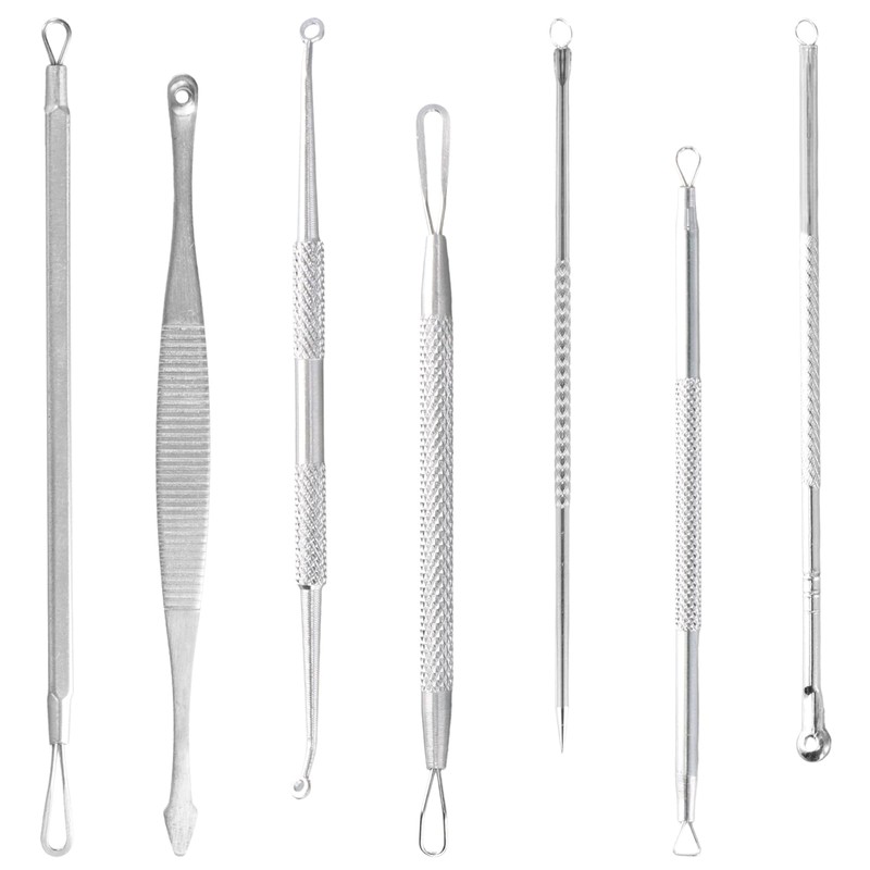 Nivofu 7Pcs Blackhead Remover Kit, Herramientas de Eliminación de Puntos