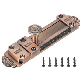 PATIKIL Barrel Bolt Latch, 4 Inch Slide Door Lock Zinc Alloy Gate Door Catch Bolt Latch for Bathroom Bedroom Barn Warehouse, Red Bronze