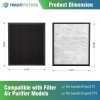 PURISYSTEMS LV-PUR131 Filter Replacement, H13 True HEPA Filter, Activated Carbon