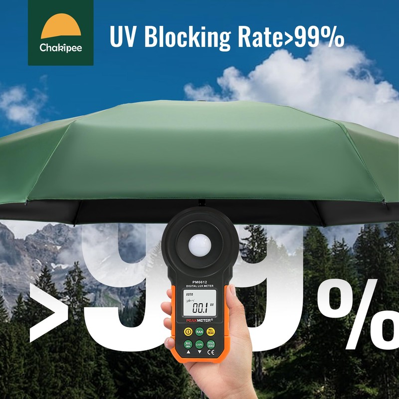 Chakipee Mini Umbrella Small Pocket Umbrella with 6 Ribs Compact
