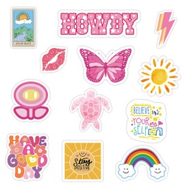 Pounchi Cute Pink Fridge Magnets (12 Packs) Funny Magnet Office Cabinets Decoration Fridge Metal Magnet Flexible Reusable Magnetic Vinyl