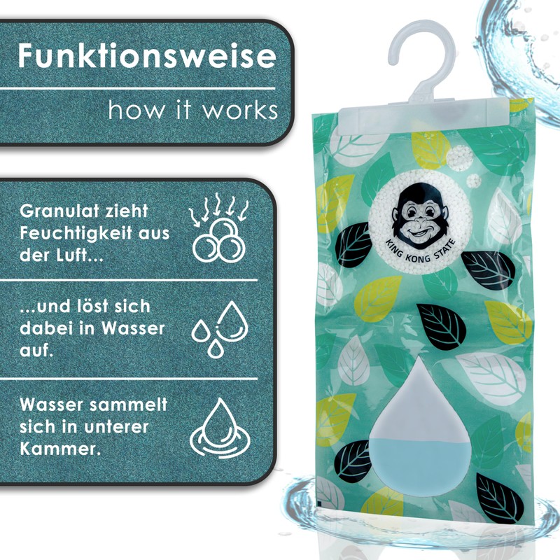 KING KONG STATE Wardrobe Dehumidifier, Pack of 3, Dehumidifier for