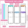 HCEWSBFD 16 Pcs Snow Globe Tumbler Supplies Including 16 oz