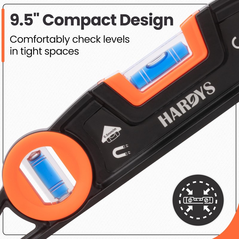 Hardys Torpedo Spirit Level - Hand Tools | 9.5 Inch