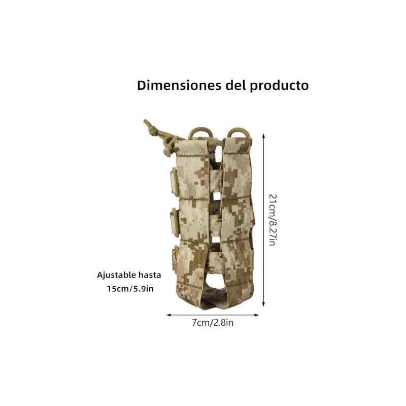 THJOPOKEEL Soporte Ajustable para Botella de Agua con Correa Ajustable