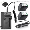 Kastar NP-FV100 Battery or AC Charger for Sony HXR-MC50 HXR-NX30