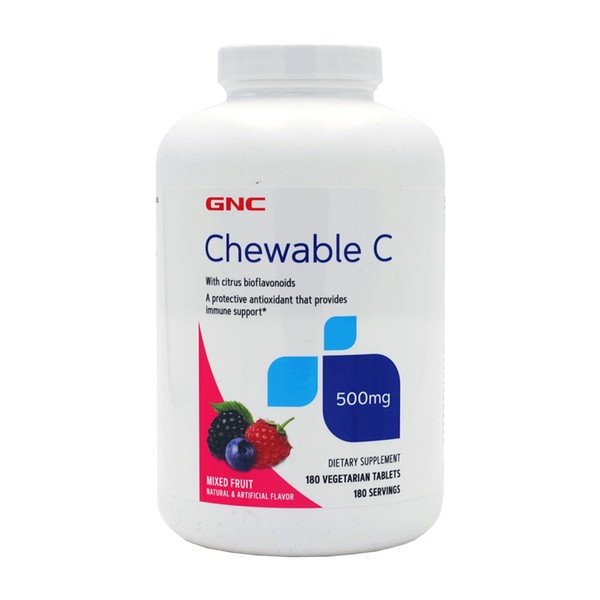 Chewable Vitamin C 500mg, 180 Vegetarian Tablets / 츄어블 비타민 C 500mg, 180 베지타블렛