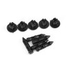 Door Trim Clip, 100pcs 6mm Rivet Motorcycle Fairing Bumper Fastener