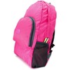 FOLDABLE BACKPACK, Pink, Folded 9”x7”x1.5” /Unfolded 17”x12.5”, Foldable