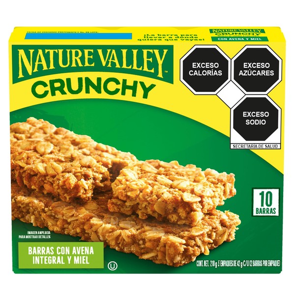 Nature Valley Crunchy Barras de Avena Integral y Miel 10