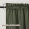 RYB HOME Green Linen Sheer Curtains 102 inches Long, Thick